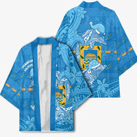 Tuvalu Christmas Kimono Dolphins Santa Xmas Tribal Waves - Polynesian Pride