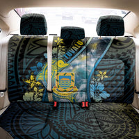 Tuvalu Back Car Seat Cover Dolphin On The Waves