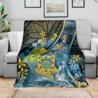 Tuvalu Blanket Dolphin On The Waves