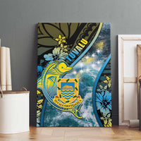 Tuvalu Canvas Wall Art Dolphin On The Waves DT05 - Polynesian Pride