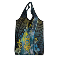 Tuvalu Grocery Bag Dolphin On The Waves DT05 - Polynesian Pride