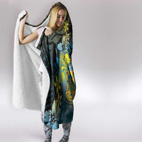 Tuvalu Hooded Blanket Dolphin On The Waves DT05 - Polynesian Pride