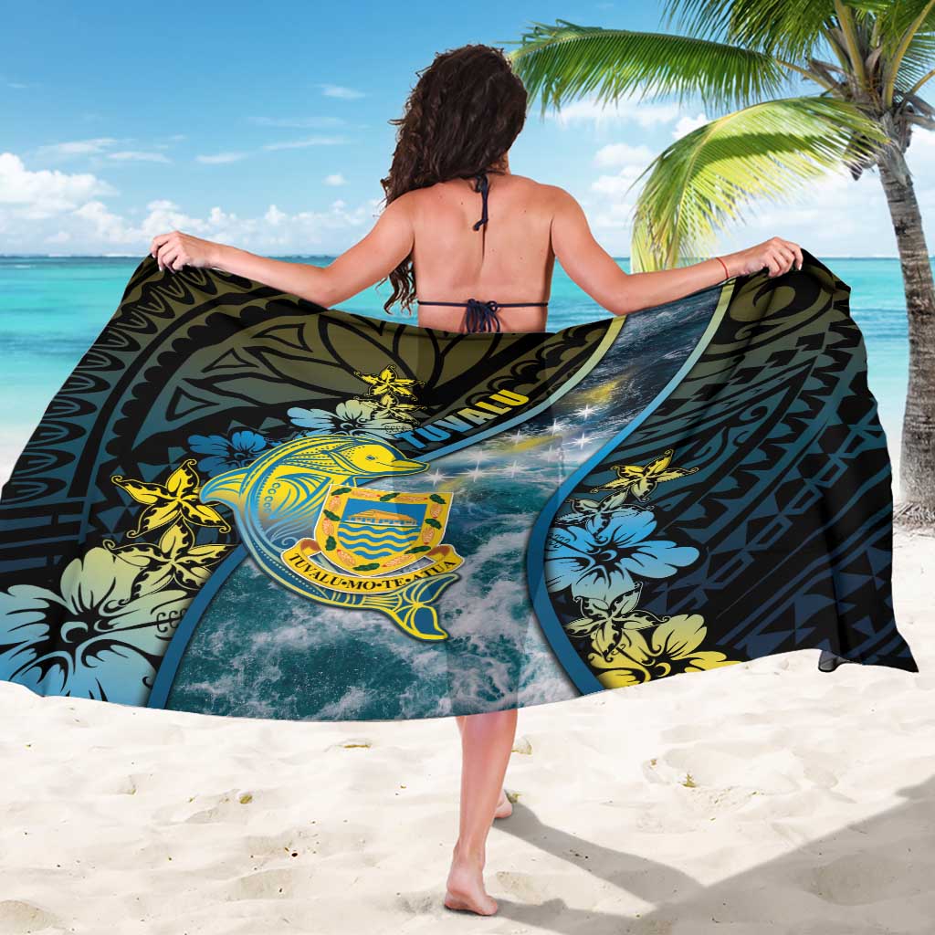 Tuvalu Sarong Dolphin On The Waves