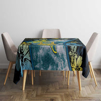 Tuvalu Tablecloth Dolphin On The Waves DT05 - Polynesian Pride