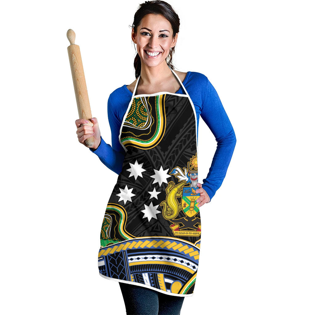 South Sea Islanders And Solomon Islands Apron Solomons Coat Of Arms And Southern Cross DT05 - Polynesian Pride