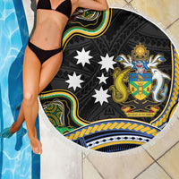 South Sea Islanders And Solomon Islands Beach Blanket Solomons Coat Of Arms And Southern Cross DT05 - Polynesian Pride