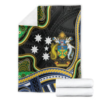 South Sea Islanders And Solomon Islands Blanket Solomons Coat Of Arms And Southern Cross DT05 - Polynesian Pride