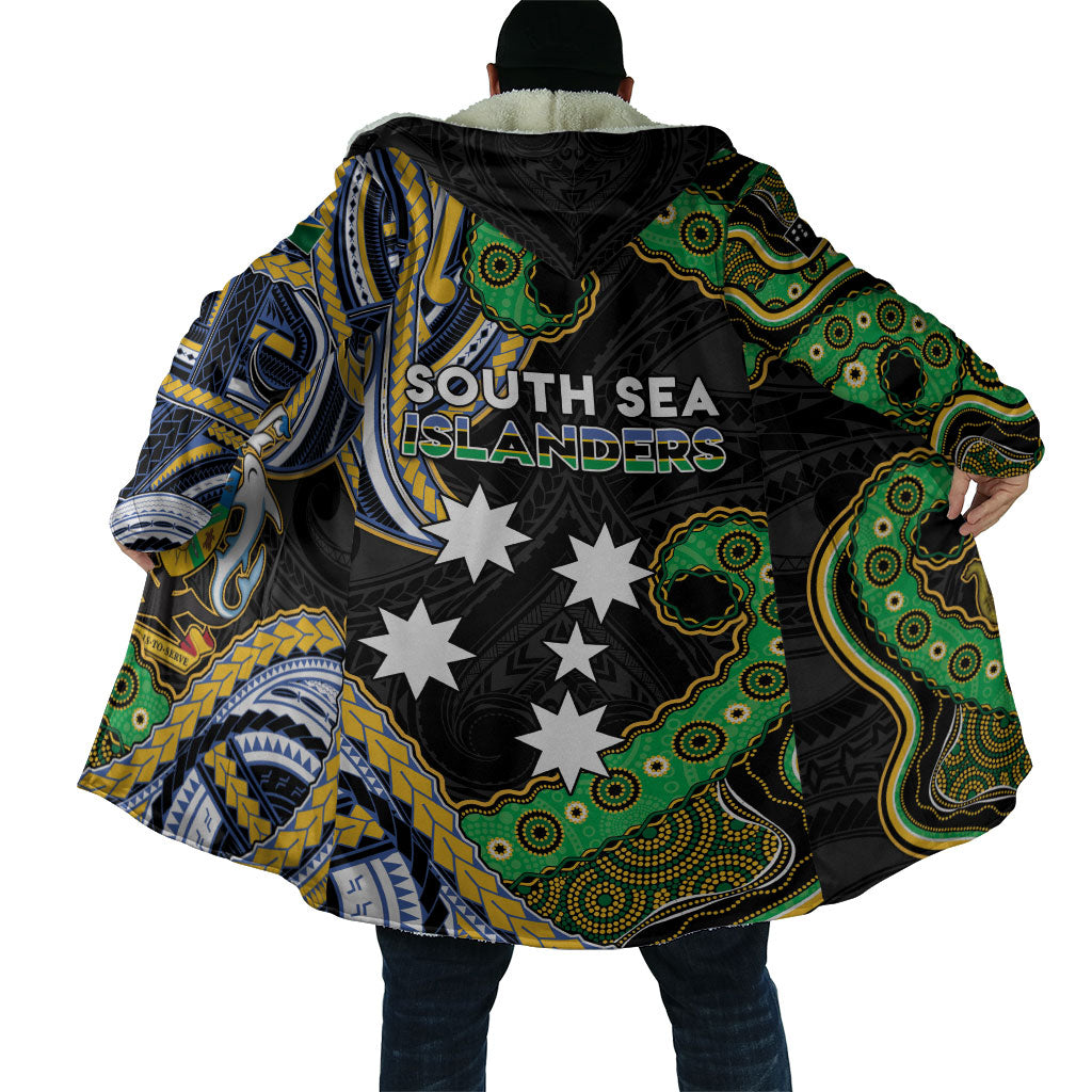South Sea Islanders And Solomon Islands Cloak Solomons Coat Of Arms And Southern Cross DT05 - Polynesian Pride