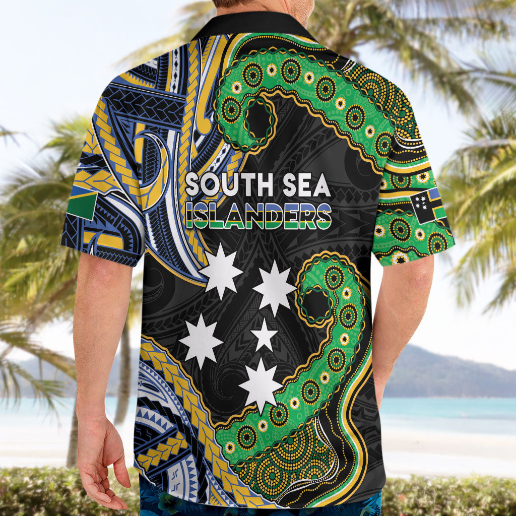 South Sea Islanders And Solomon Islands Hawaiian Shirt Solomons Coat Of Arms And Southern Cross DT05 - Polynesian Pride