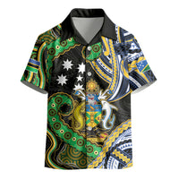 South Sea Islanders And Solomon Islands Kid Hawaiian Shirt Solomons Coat Of Arms And Southern Cross DT05 - Polynesian Pride