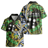 South Sea Islanders And Solomon Islands Kid Hawaiian Shirt Solomons Coat Of Arms And Southern Cross DT05 - Polynesian Pride