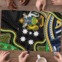 South Sea Islanders And Solomon Islands Puzzle Solomons Coat Of Arms And Southern Cross DT05 - Polynesian Pride