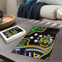 South Sea Islanders And Solomon Islands Puzzle Solomons Coat Of Arms And Southern Cross DT05 - Polynesian Pride