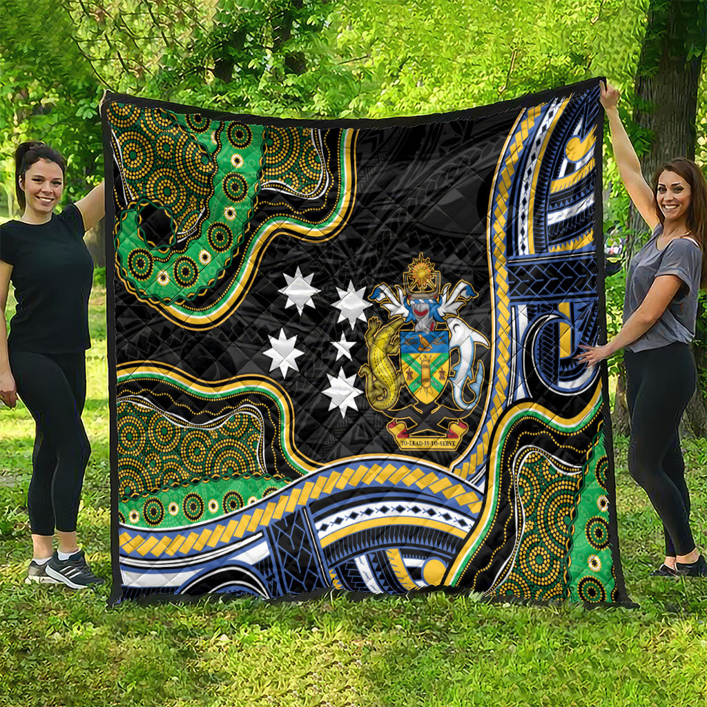 South Sea Islanders And Solomon Islands Quilt Solomons Coat Of Arms And Southern Cross DT05 - Polynesian Pride