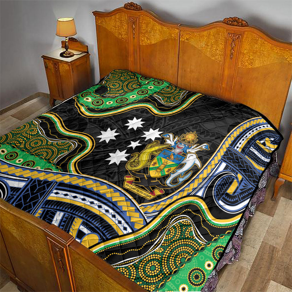 South Sea Islanders And Solomon Islands Quilt Solomons Coat Of Arms And Southern Cross DT05 - Polynesian Pride