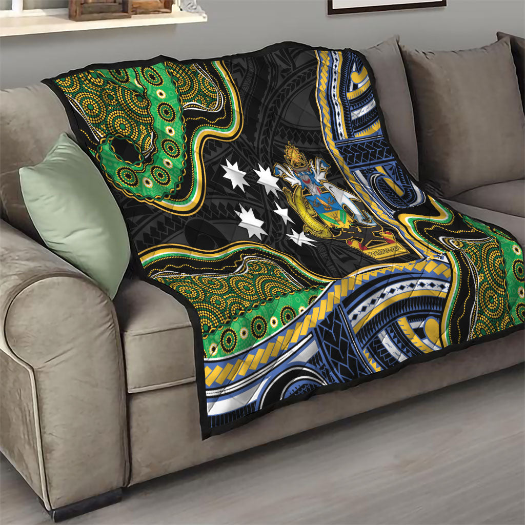 South Sea Islanders And Solomon Islands Quilt Solomons Coat Of Arms And Southern Cross DT05 - Polynesian Pride