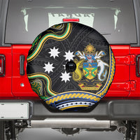 South Sea Islanders And Solomon Islands Spare Tire Cover Solomons Coat Of Arms And Southern Cross DT05 - Polynesian Pride