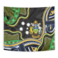 South Sea Islanders And Solomon Islands Tapestry Solomons Coat Of Arms And Southern Cross DT05 - Polynesian Pride