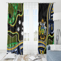 South Sea Islanders And Solomon Islands Window Curtain Solomons Coat Of Arms And Southern Cross DT05 - Polynesian Pride