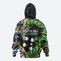 South Sea Islanders And Solomon Islands Zip Hoodie Solomons Coat Of Arms And Southern Cross DT05 - Polynesian Pride