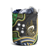South Sea Islanders And New Caledonia Laundry Basket Nautilus Shell Southern Cross Tribal Pattern DT05 - Polynesian Pride