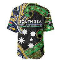 South Sea Islanders And New Caledonia Baseball Jersey Nautilus Shell Southern Cross Tribal Pattern DT05 - Polynesian Pride