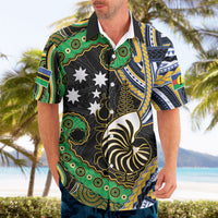 South Sea Islanders And New Caledonia Hawaiian Shirt Nautilus Shell Southern Cross Tribal Pattern DT05 - Polynesian Pride