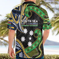 South Sea Islanders And New Caledonia Hawaiian Shirt Nautilus Shell Southern Cross Tribal Pattern DT05 - Polynesian Pride
