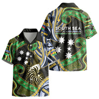 South Sea Islanders And New Caledonia Kid Hawaiian Shirt Nautilus Shell Southern Cross Tribal Pattern DT05 - Polynesian Pride