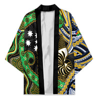 South Sea Islanders And New Caledonia Kimono Nautilus Shell Southern Cross Tribal Pattern DT05 Unisex Black - Polynesian Pride