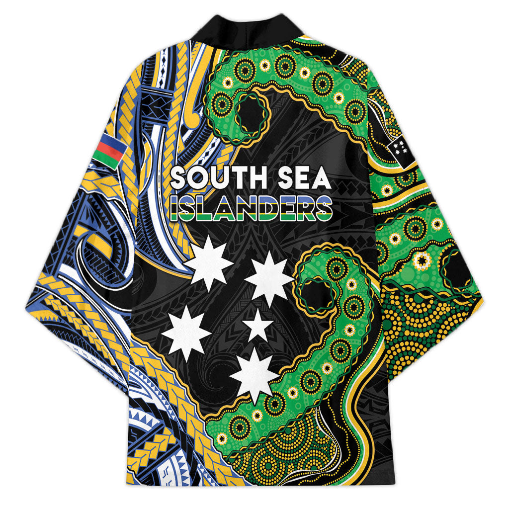 South Sea Islanders And New Caledonia Kimono Nautilus Shell Southern Cross Tribal Pattern DT05 - Polynesian Pride