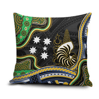 South Sea Islanders And New Caledonia Pillow Cover Nautilus Shell Southern Cross Tribal Pattern DT05 Black - Polynesian Pride