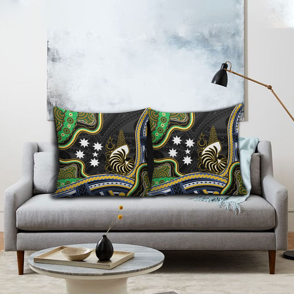 South Sea Islanders And New Caledonia Pillow Cover Nautilus Shell Southern Cross Tribal Pattern DT05 - Polynesian Pride