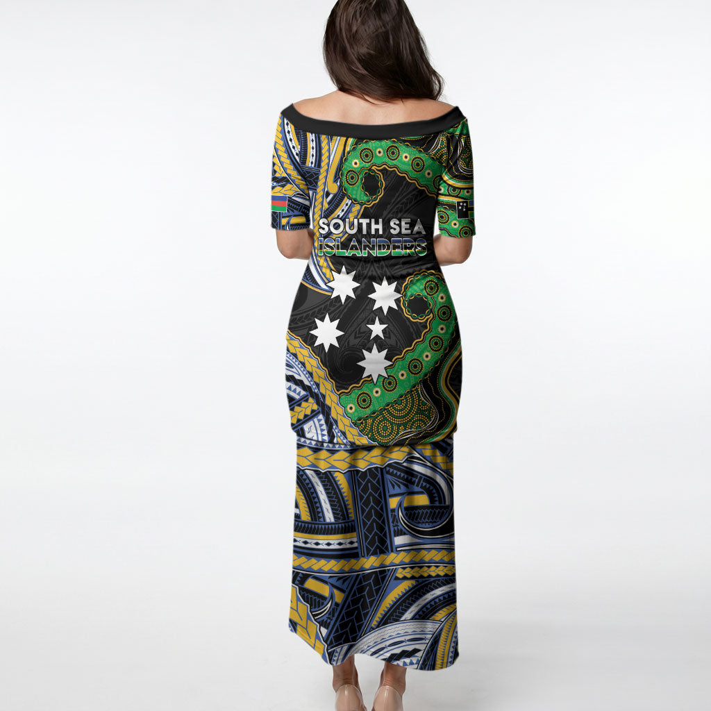 South Sea Islanders And New Caledonia Puletasi Nautilus Shell Southern Cross Tribal Pattern DT05 - Polynesian Pride