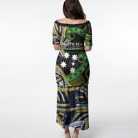 South Sea Islanders And New Caledonia Puletasi Nautilus Shell Southern Cross Tribal Pattern DT05 - Polynesian Pride