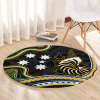 South Sea Islanders And New Caledonia Round Carpet Nautilus Shell Southern Cross Tribal Pattern DT05 - Polynesian Pride