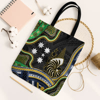 South Sea Islanders And New Caledonia Tote Bag Nautilus Shell Southern Cross Tribal Pattern DT05 Black Strap One Size Black - Polynesian Pride