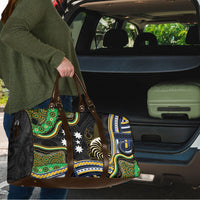 South Sea Islanders And New Caledonia Travel Bag Nautilus Shell Southern Cross Tribal Pattern DT05 - Polynesian Pride