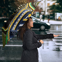 South Sea Islanders And New Caledonia Umbrella Nautilus Shell Southern Cross Tribal Pattern DT05 - Polynesian Pride