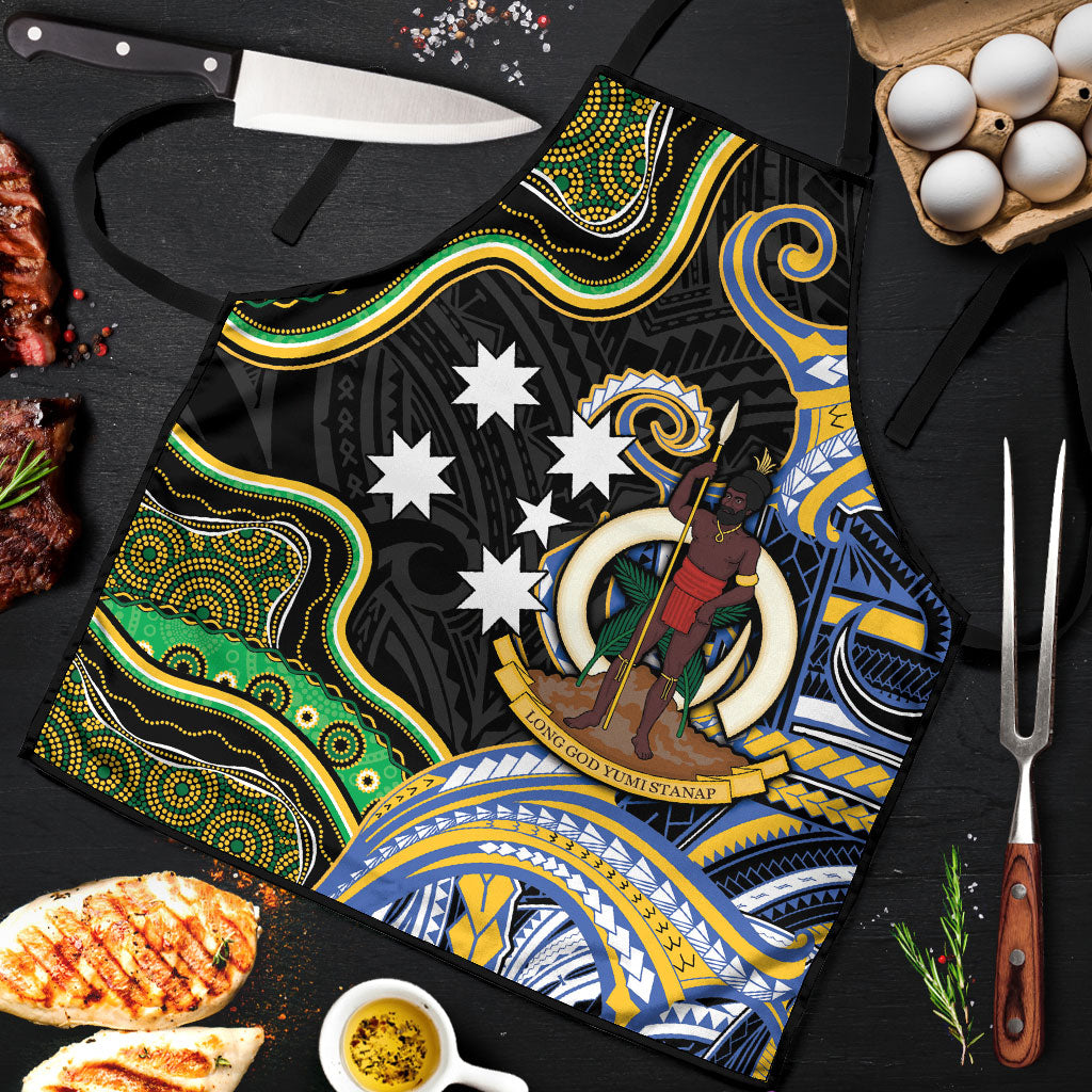 South Sea Islanders And Vanuatu Apron Boar Tusk Warrior Southern Tribal Pattern DT05 Black - Polynesian Pride
