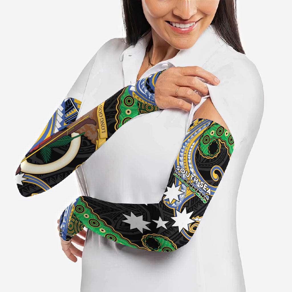 South Sea Islanders And Vanuatu Arm Sleeves Boar Tusk Warrior Southern Tribal Pattern DT05 - Polynesian Pride