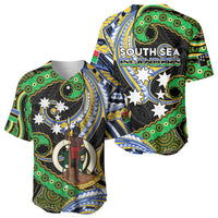 South Sea Islanders And Vanuatu Baseball Jersey Boar Tusk Warrior Southern Tribal Pattern DT05 - Polynesian Pride