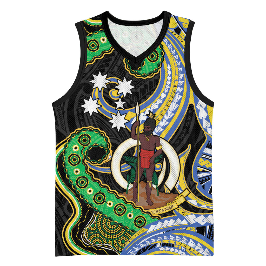 South Sea Islanders And Vanuatu Basketball Jersey Boar Tusk Warrior Southern Tribal Pattern DT05 Unisex Black - Polynesian Pride