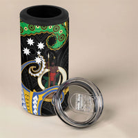 South Sea Islanders And Vanuatu 4 in 1 Can Cooler Tumbler Boar Tusk Warrior Southern Tribal Pattern DT05 - Polynesian Pride