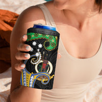 South Sea Islanders And Vanuatu 4 in 1 Can Cooler Tumbler Boar Tusk Warrior Southern Tribal Pattern DT05 - Polynesian Pride