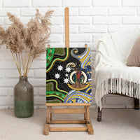 South Sea Islanders And Vanuatu Canvas Wall Art Boar Tusk Warrior Southern Tribal Pattern DT05 - Polynesian Pride