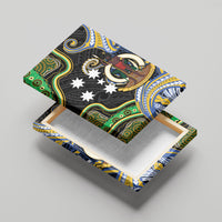 South Sea Islanders And Vanuatu Canvas Wall Art Boar Tusk Warrior Southern Tribal Pattern DT05 - Polynesian Pride