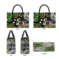 South Sea Islanders And Vanuatu Leather Bag Boar Tusk Warrior Southern Tribal Pattern DT05 - Polynesian Pride