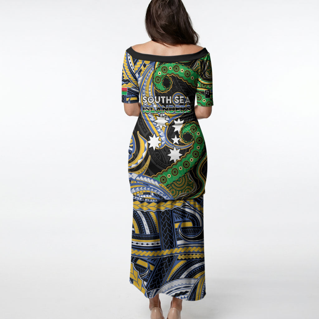 South Sea Islanders And Vanuatu Puletasi Boar Tusk Warrior Southern Tribal Pattern DT05 - Polynesian Pride