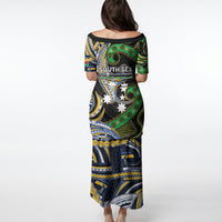South Sea Islanders And Vanuatu Puletasi Boar Tusk Warrior Southern Tribal Pattern DT05 - Polynesian Pride